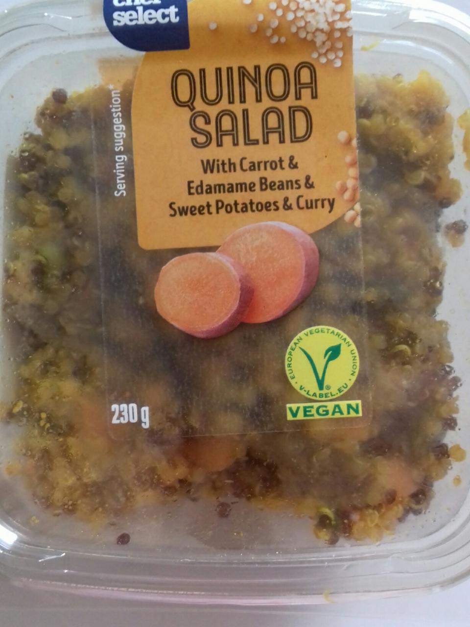Fotografie - QUINOA SALAD with carrot & edamame beans & sweet potatoes & curry