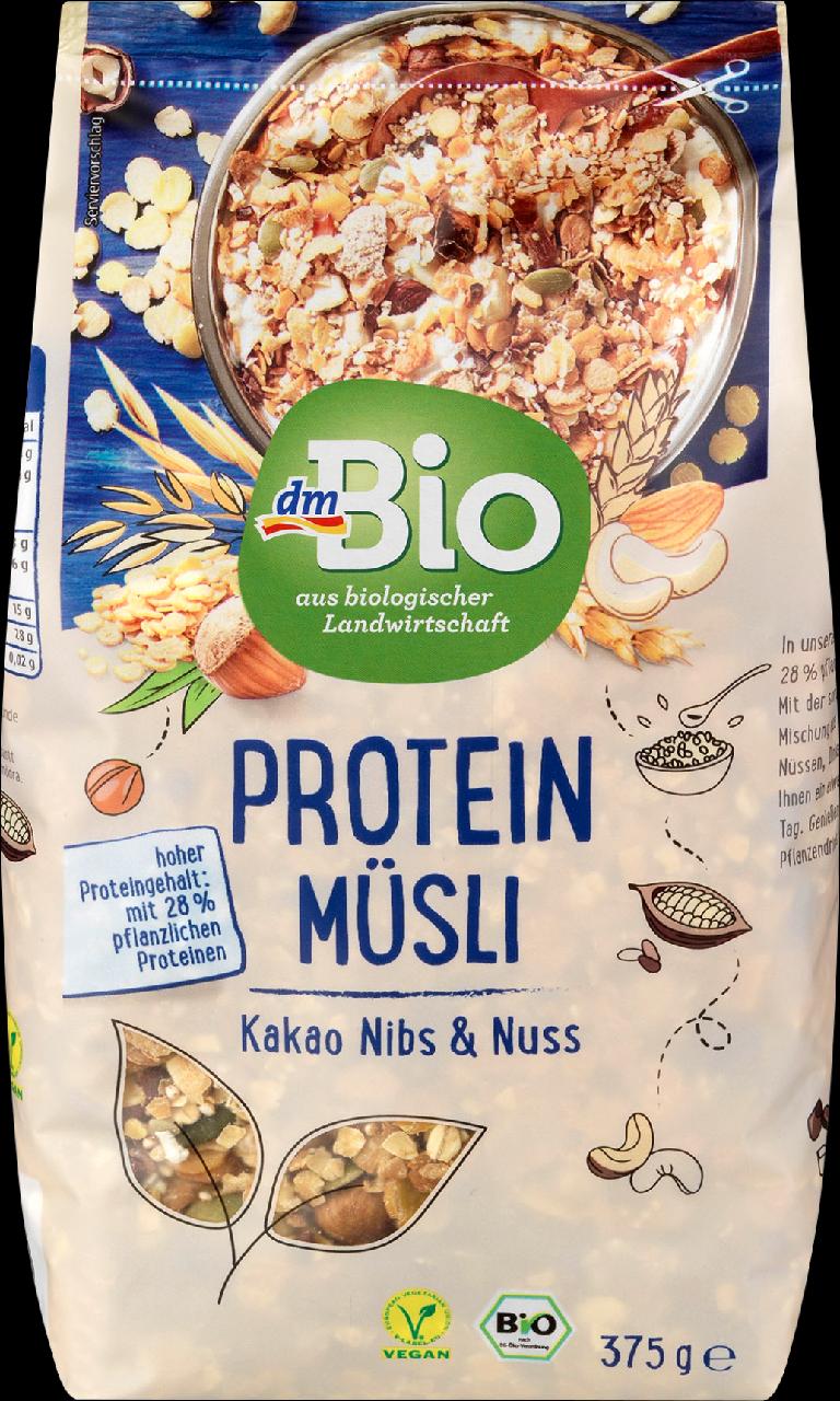 Fotografie - protein müsli kakao a oriešky dmBio