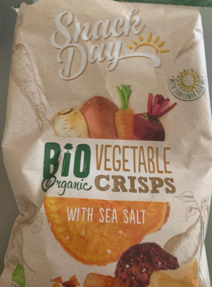 Fotografie - Bio Organic Vegetable crisps with sea salt Snack Day