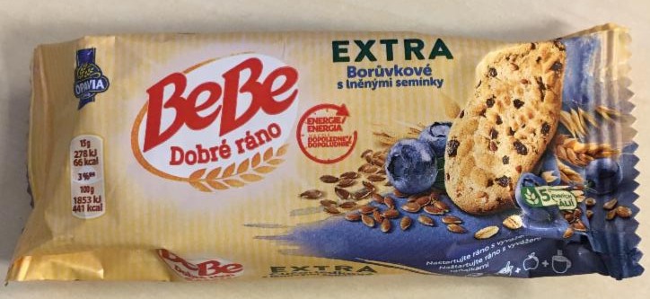 Fotografie - bebe dobré ráno extra borůvkové s lněnými semínky