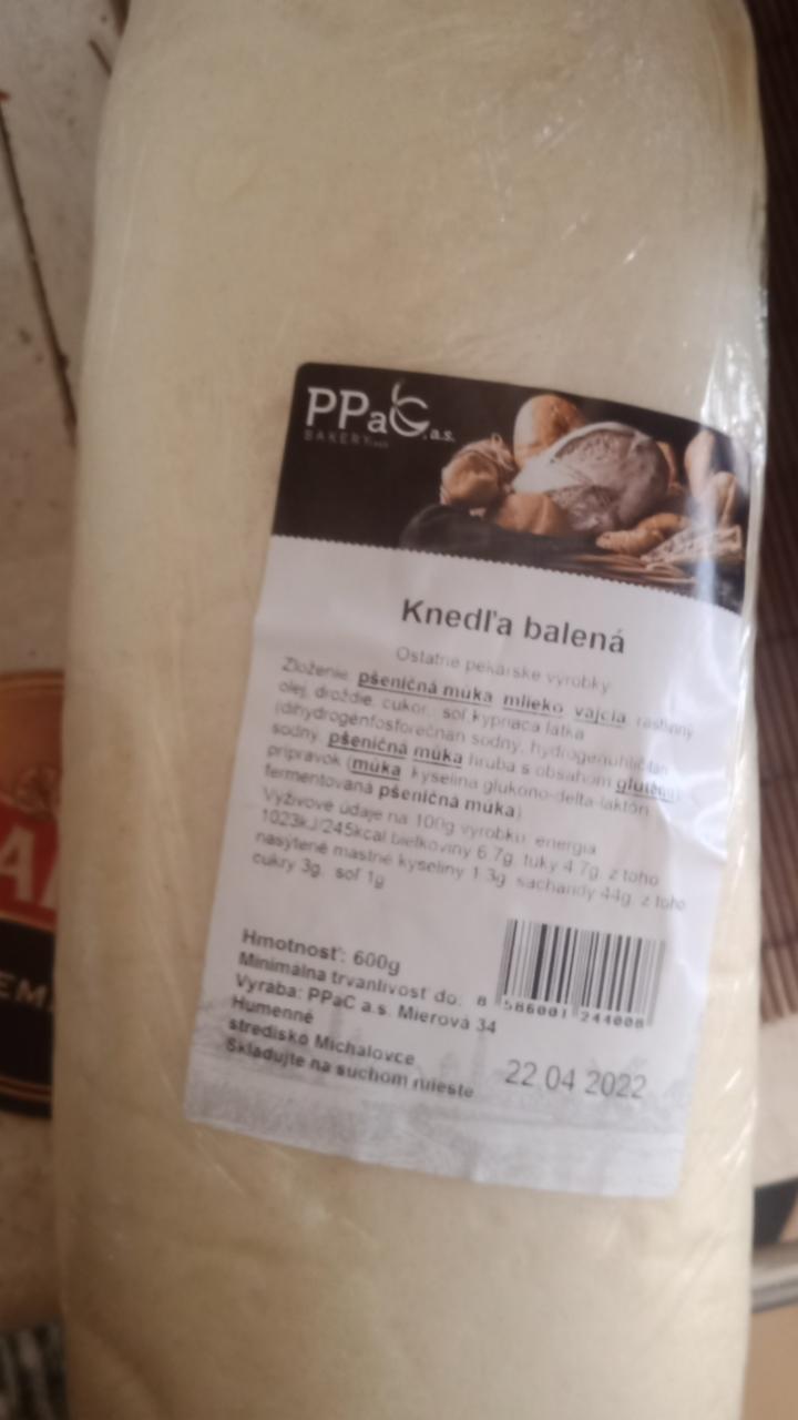 Fotografie - Knedľa balená PPAC Bakery