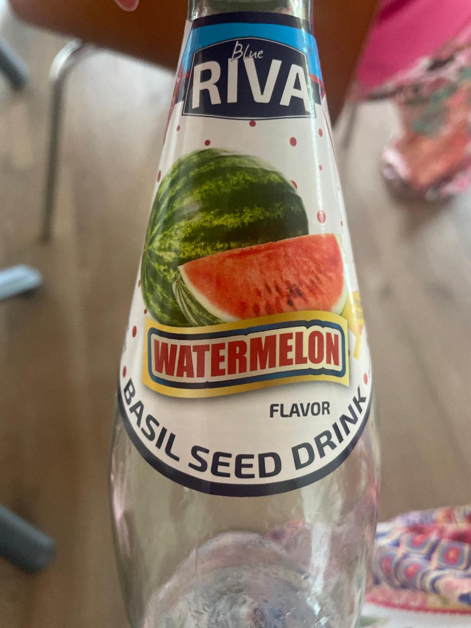 Fotografie - Watermelon Basil seed drink Blue Riva