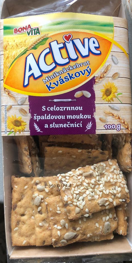 Fotografie - Active miniknäckebrot s celozrnnou špaldovou múkou a slnečnicou BonaVita