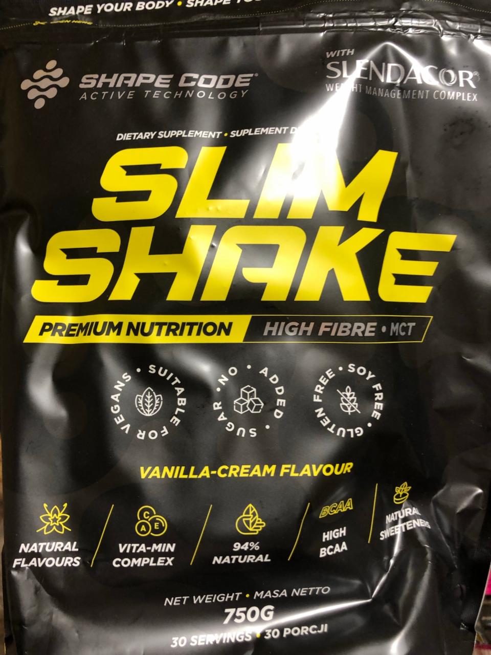 Fotografie - Slim Shake Vanilla-Cream flavour Shape Code
