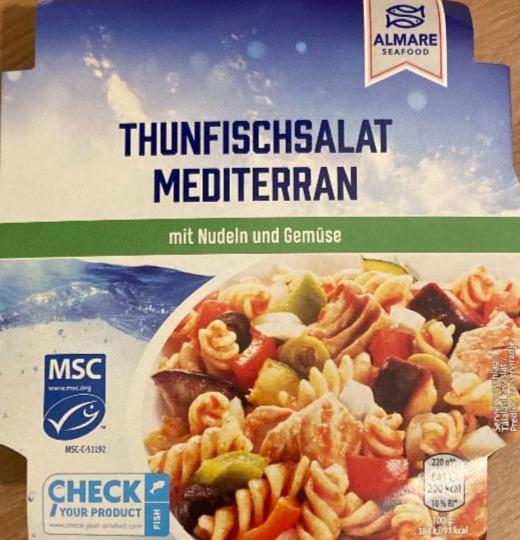 Fotografie - Thunfischsalat Mediterran mit nudeln und Gemüse