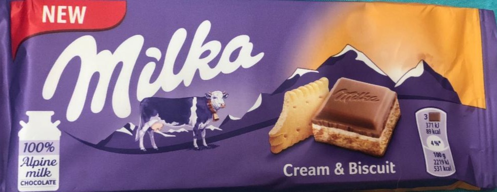 Fotografie - Milka cream & biscuit