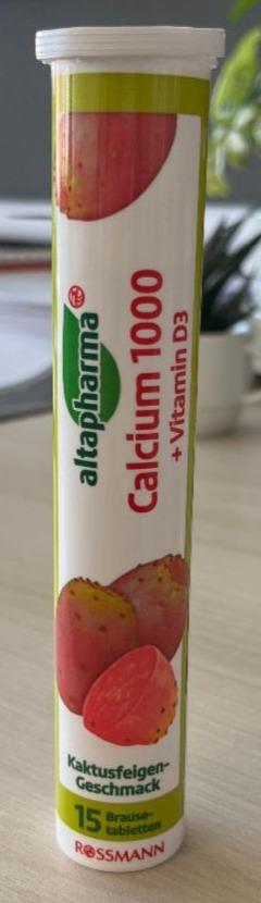 Fotografie - Calcium 1000 + Vitamin D3 Kaktusfeigen-Geschmack Altapharma