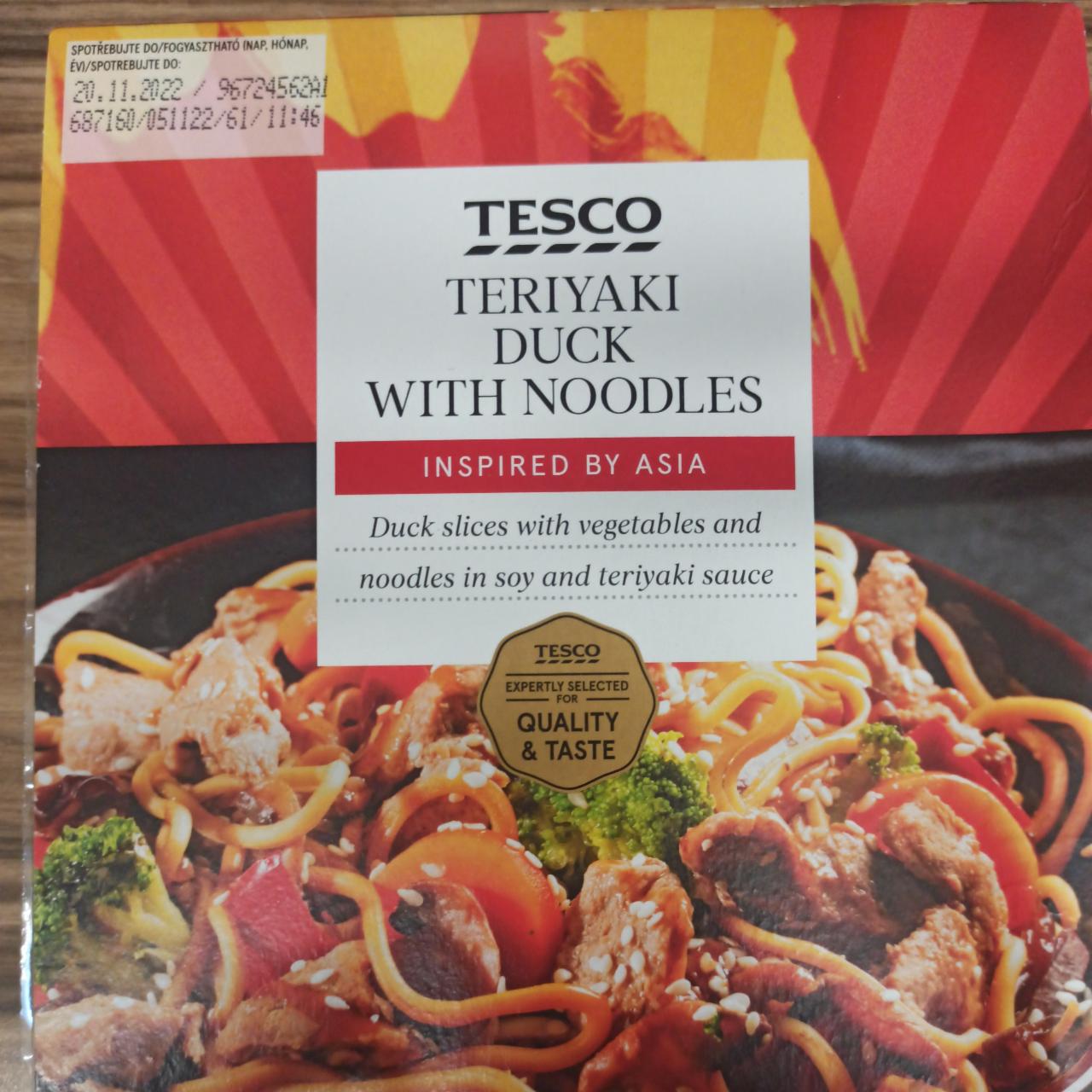 Fotografie - Teriyaki Duck with noodles Tesco