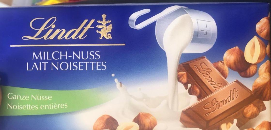 Fotografie - Lindt Milch Nuss Lait Noisettes