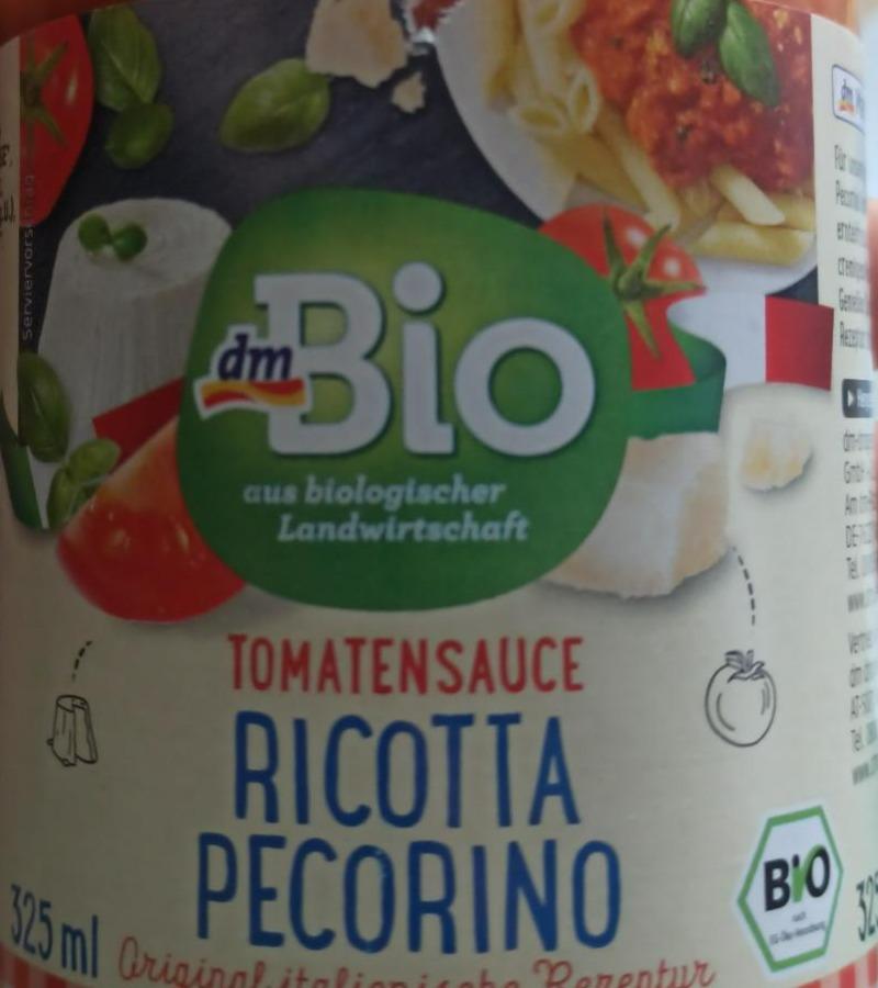 Fotografie - Tomatensauce Ricotta Pecorino dmBio paradajková omáčka Ricotta Pecorino