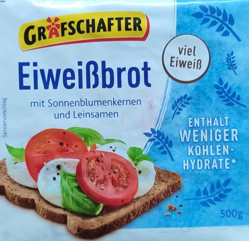 Fotografie - Eiweißbrot mit Sonnenblumenkernen und Leinsamen Grafschafter