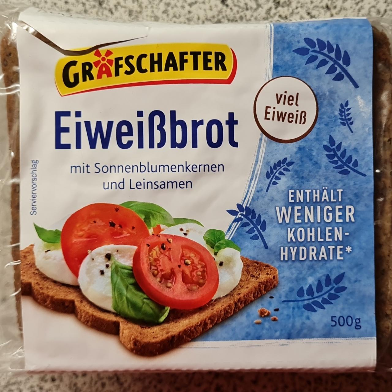 Fotografie - Eiweißbrot mit Sonnenblumenkernen und Leinsamen Grafschafter