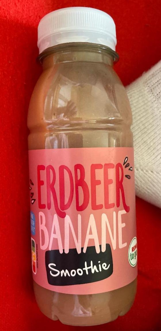 Fotografie - Erdbeer Banane Smoothie Rewe