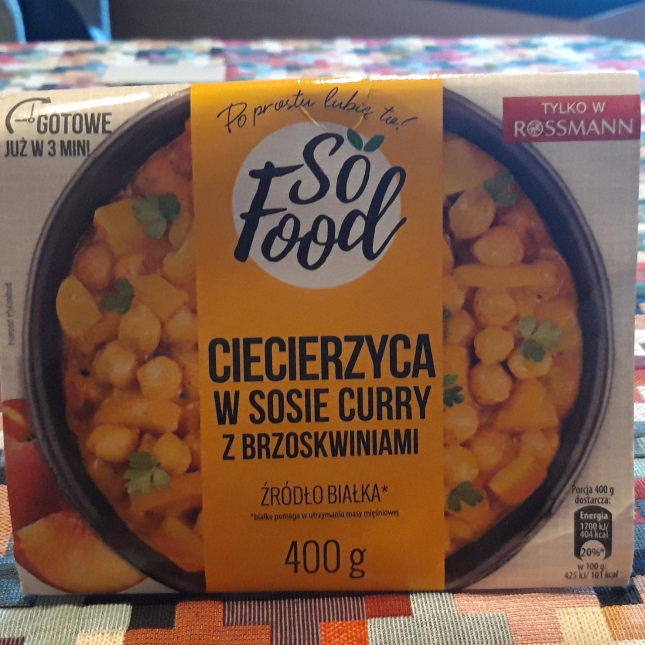 Fotografie - Ciecierzyca w sosie curry z brzoskwiniami So Food
