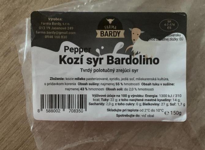 Fotografie - Kozí syr Bardolino Pepper