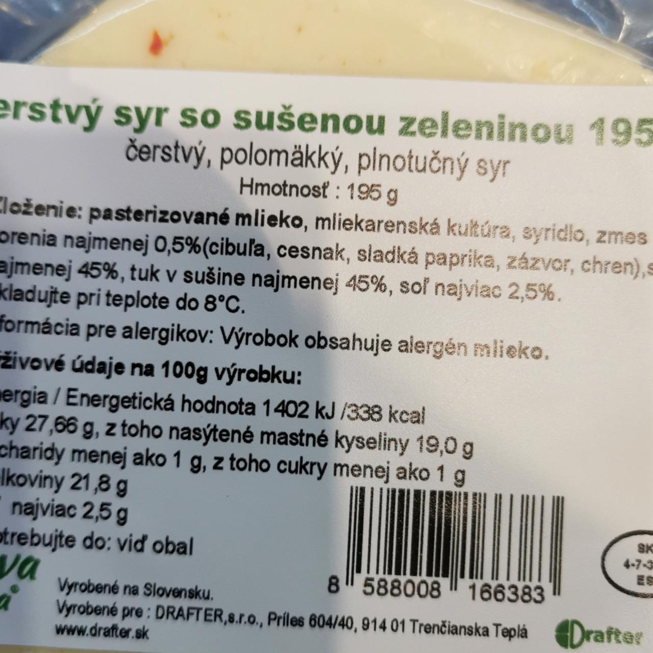 Fotografie - Čerstvý syr so sušenou zeleninou Jurova špajza