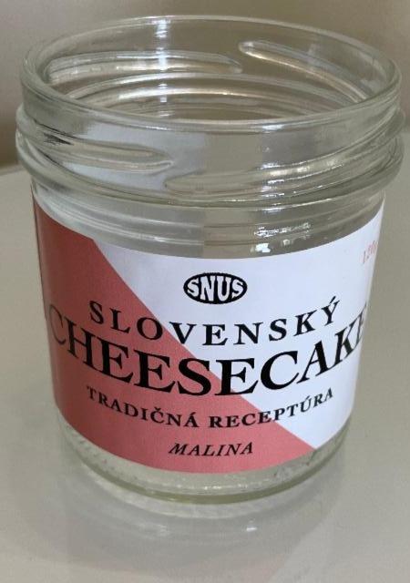 Fotografie - snus slovenský cheesecake malina