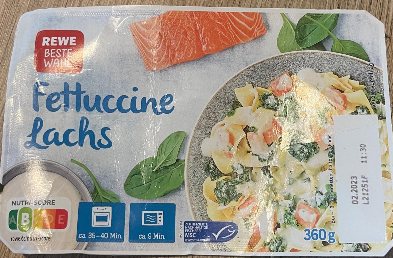 Fotografie - Fettuccine Lachs Rewe