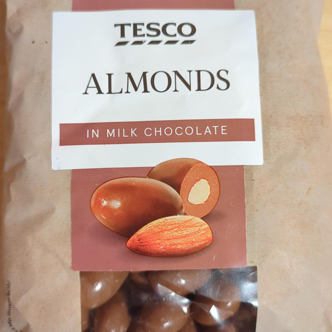 Fotografie - Almonds in milk chocolate Tesco