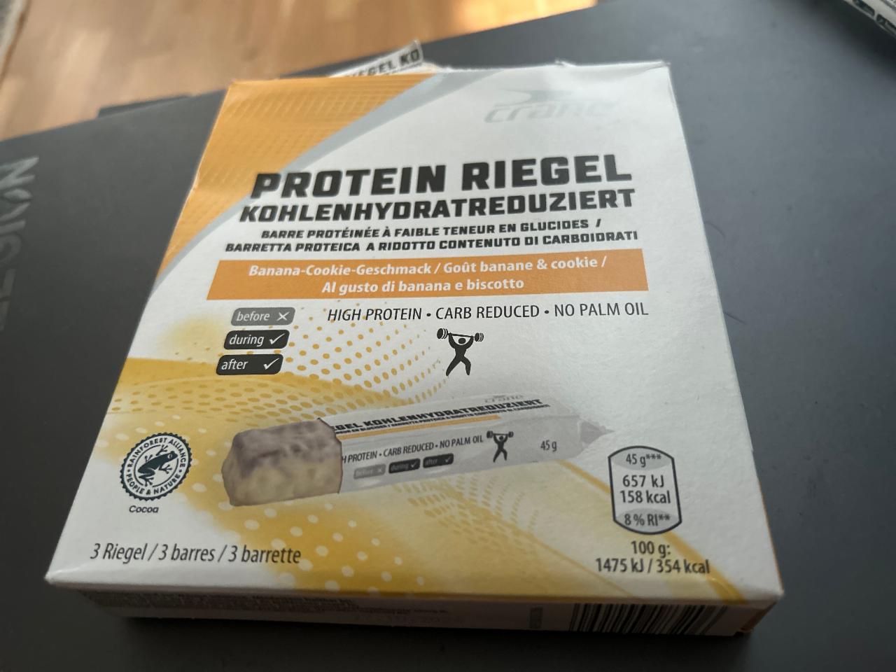 Fotografie - Protein Riegel Banana-cookie Crane