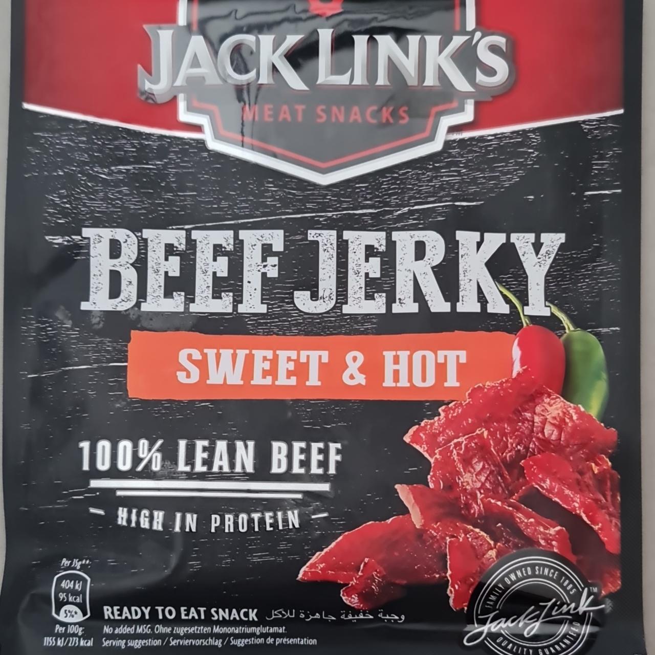 Fotografie - Beef Jerky Sweet & Hot Jack Link's