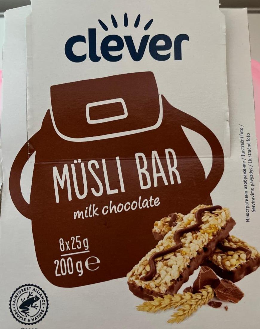 Fotografie - Müsli Bar Milk chocolate Clever
