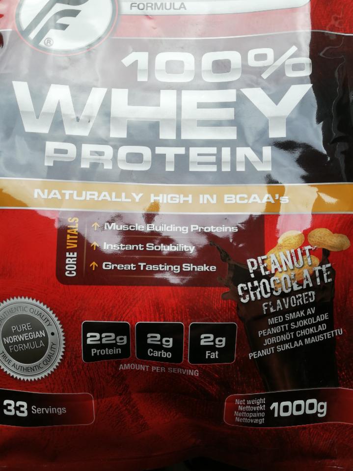 Fotografie - 100% Whey protein PF peanut chocolate