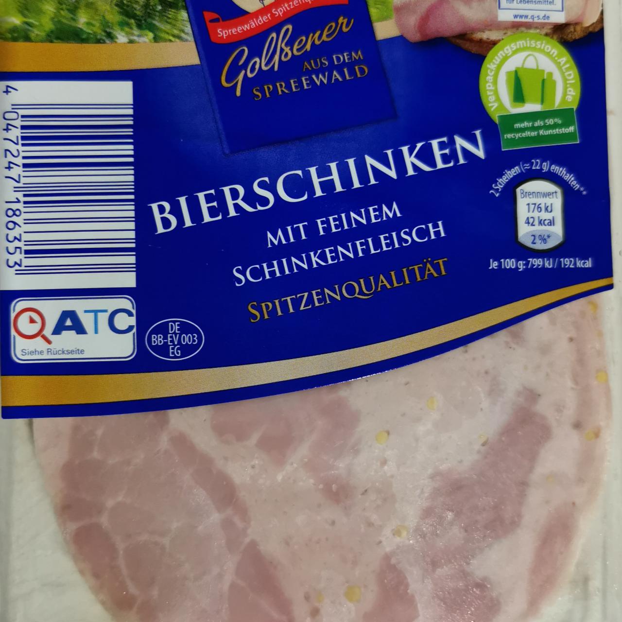 Fotografie - Bierschinken mit feinem schinkenfleisch