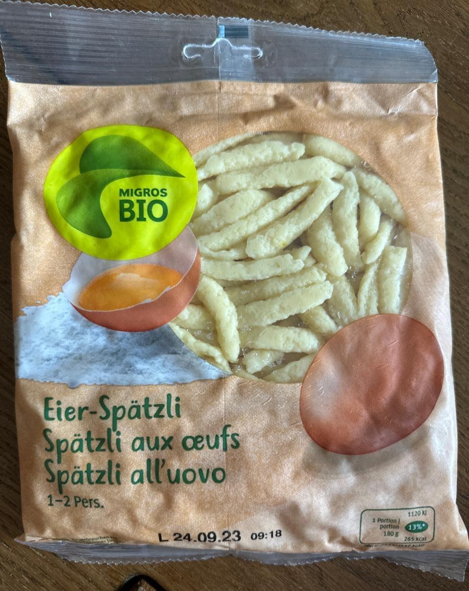 Fotografie - Eier-Spätzli Migros Bio