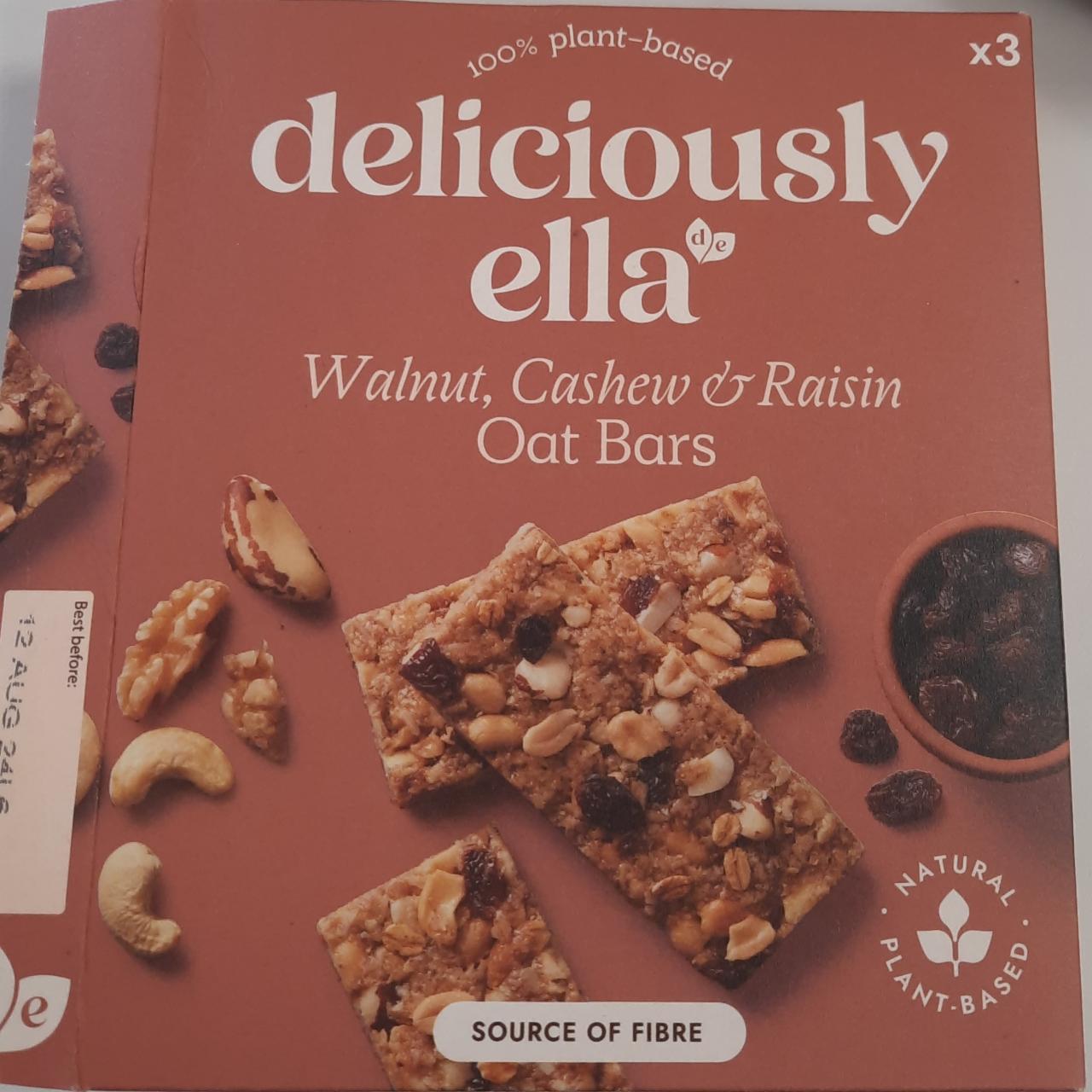 Fotografie - Walnut, Cashew c Raisin Oat Bars deliciously ella