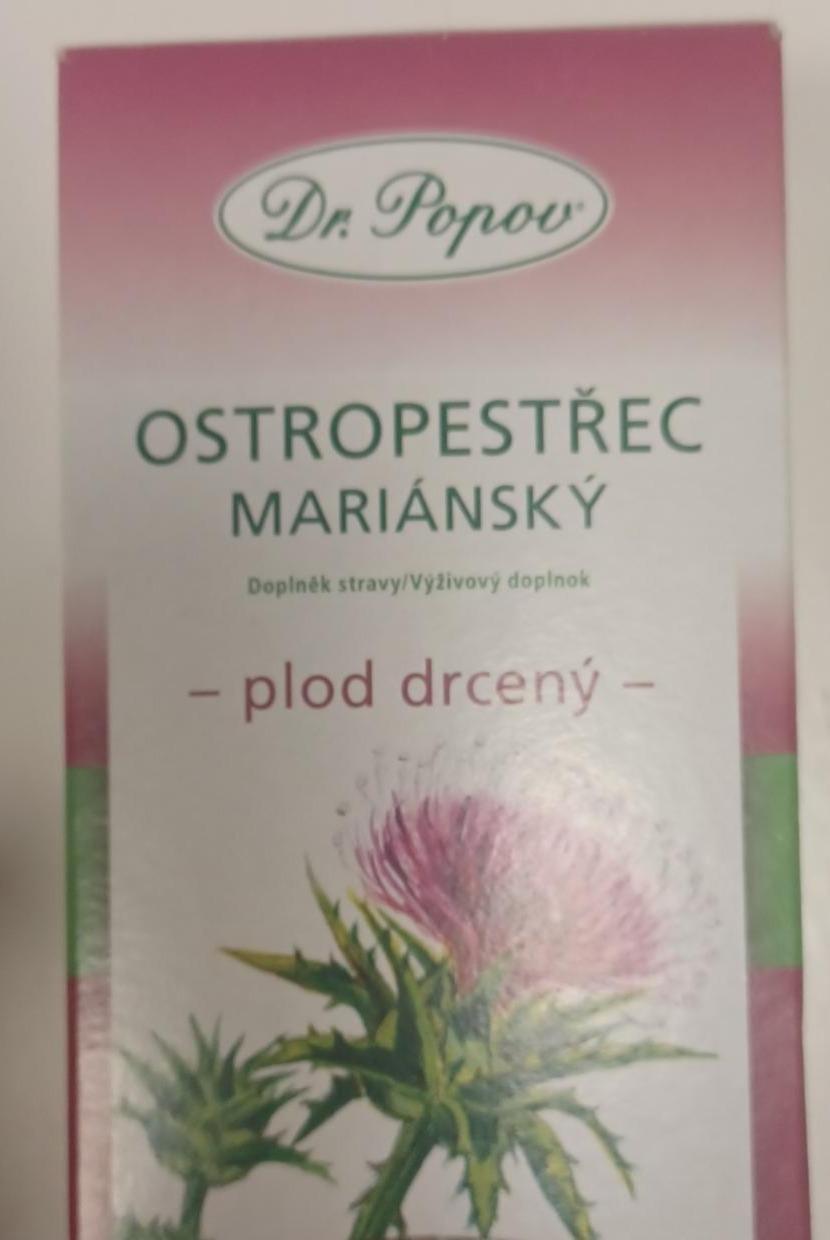 Fotografie - Ostropestřec Mariánský plod drcený Dr.Popov