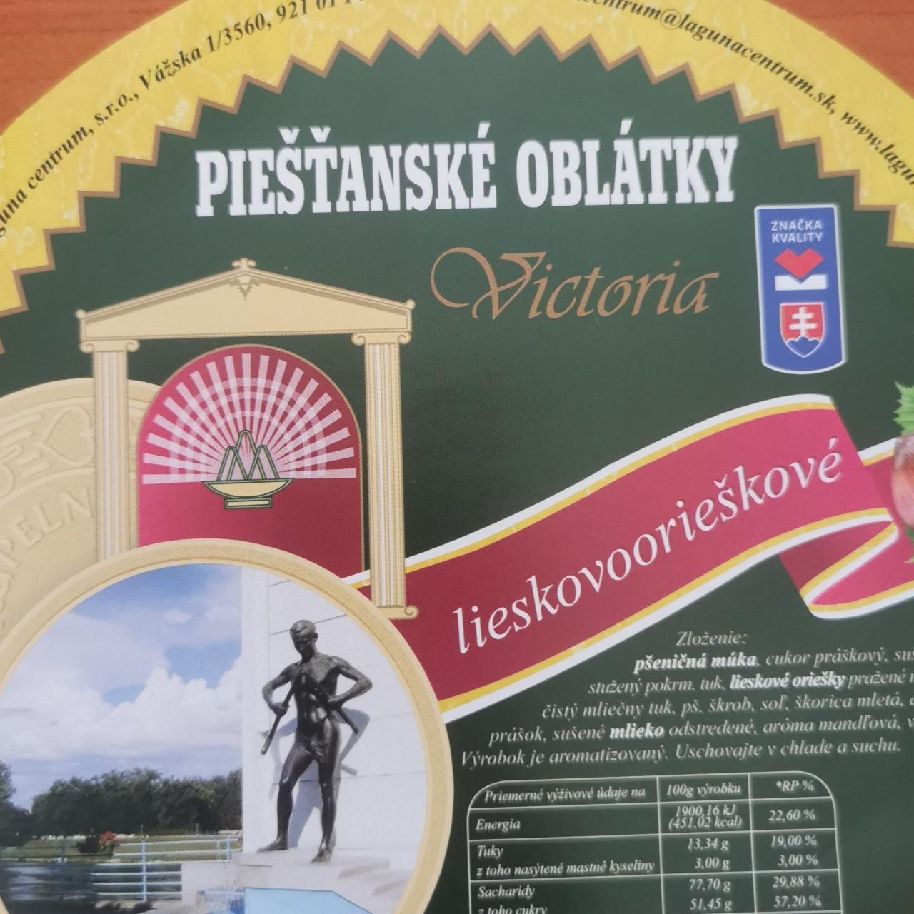 Fotografie - Piešťanské oblátky Victoria lieskovoorieškové