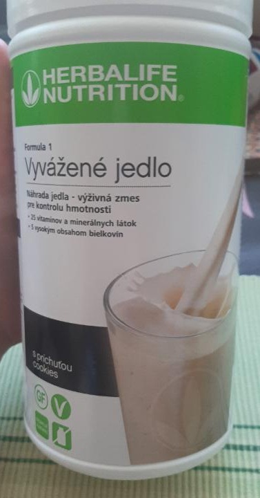 Fotografie - Herbalife Nutrition Formula 1 Vyvážené jedlo s príchuťou cookies