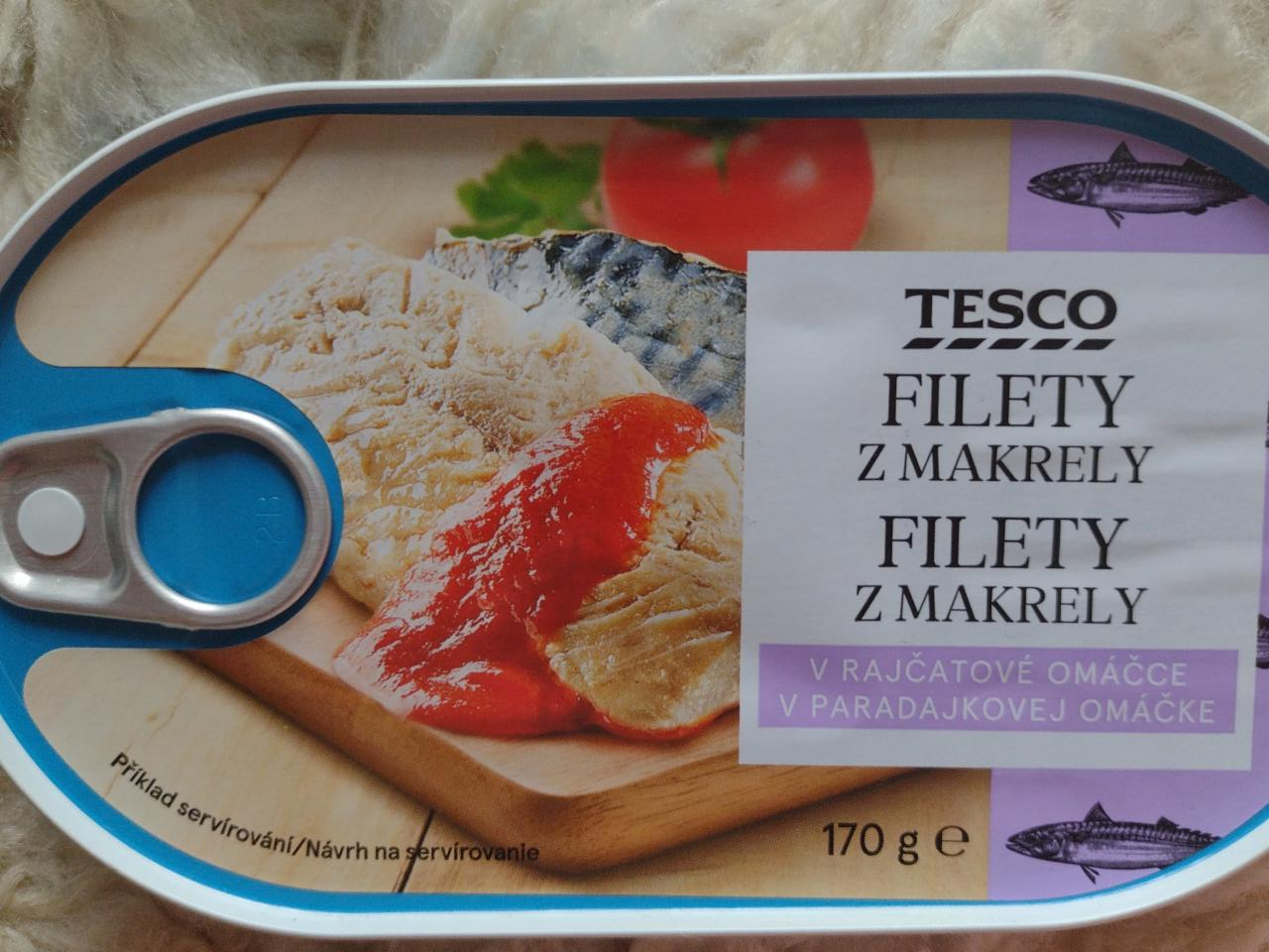 Fotografie - filety z makrely v paradajkovej omáčke Tesco