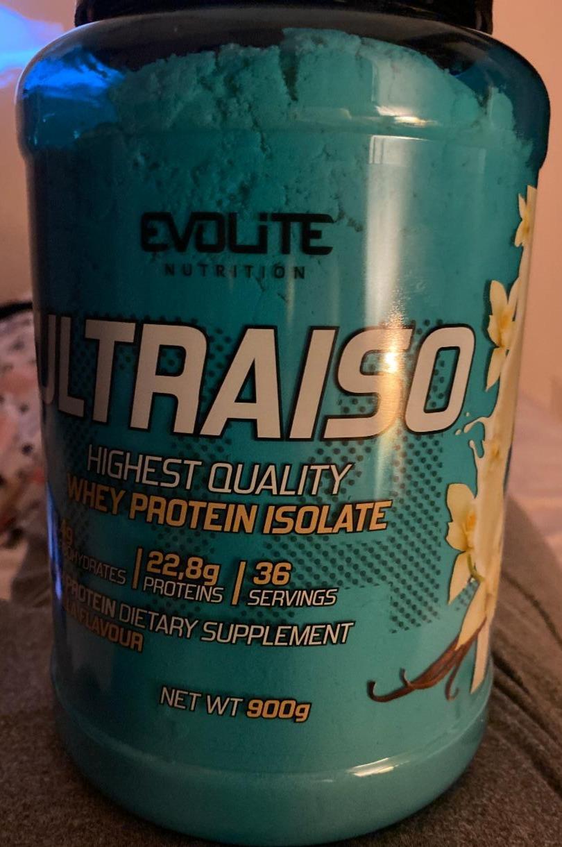 Fotografie - Ultraiso Whey Protein Isolate Vanilla flavour Evolite