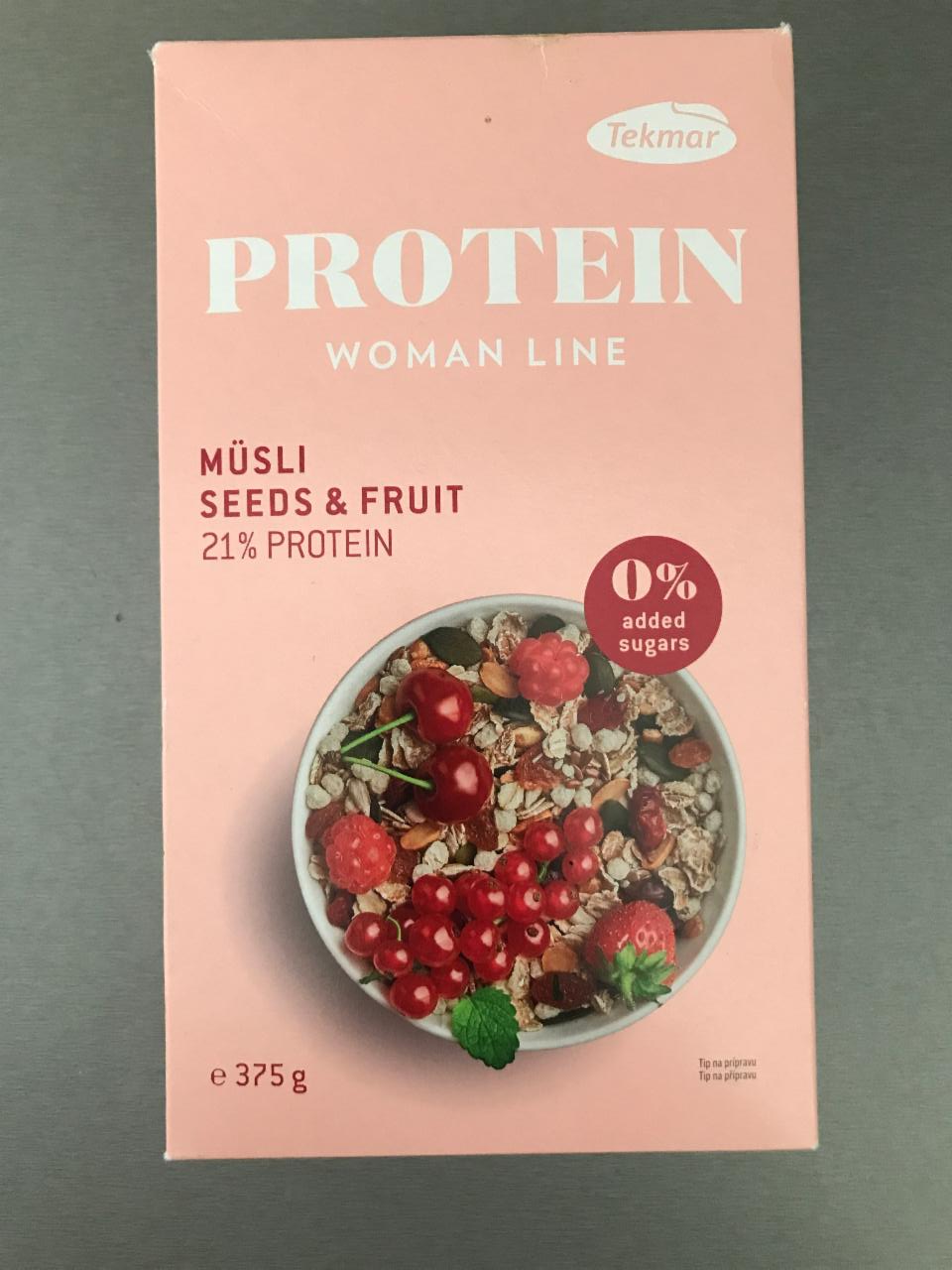 Fotografie - Müsli seeds & fruit Protein Woman Line Tekmar