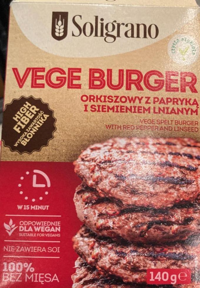 Fotografie - Vege burger paprika Soligrano