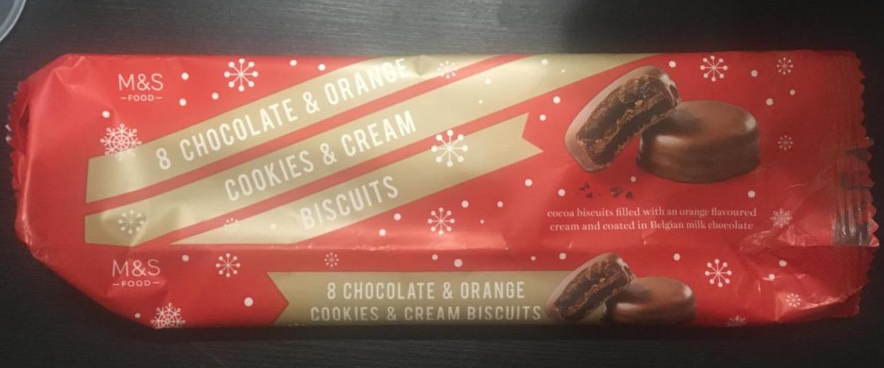 Fotografie - Chocolate & Orange Cookies & Cream Biscuits M&S Food
