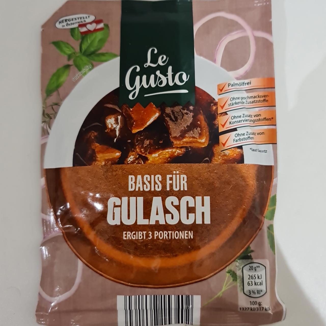 Fotografie - Basis für Gulasch Le Gusto