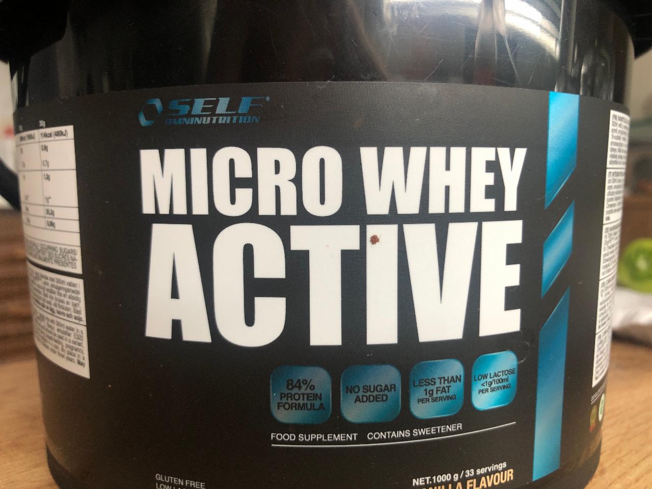 Fotografie - Micro whey active Vanilla Self Omninutrition