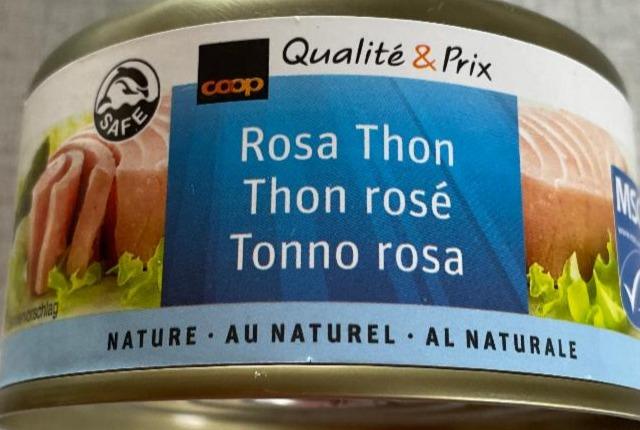 Fotografie - Rosa thon nature Coop Qualite & Prix