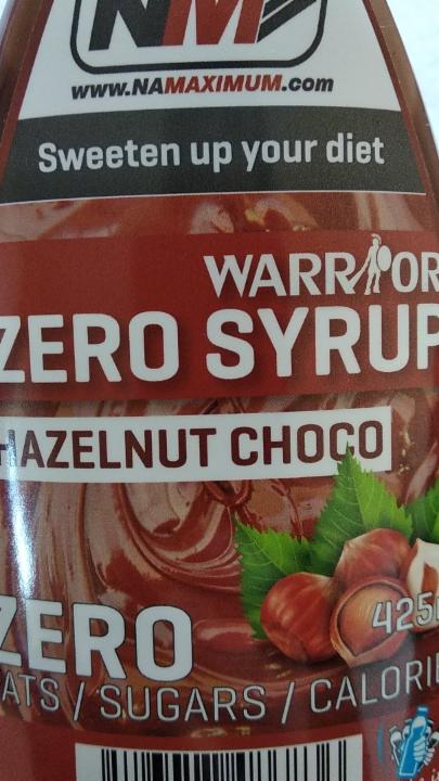 Fotografie - zero syrup warior hazelnut choco