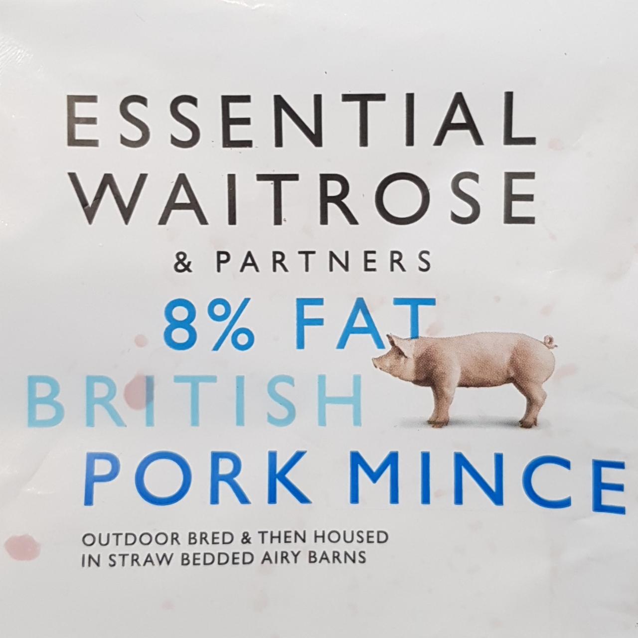 Fotografie - Waitrose 8% fat British pork mince