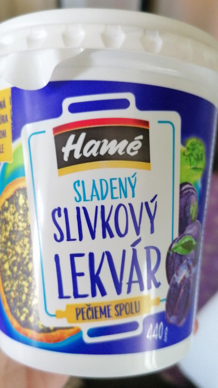 Fotografie - slivkový lekvár sladený Hamé