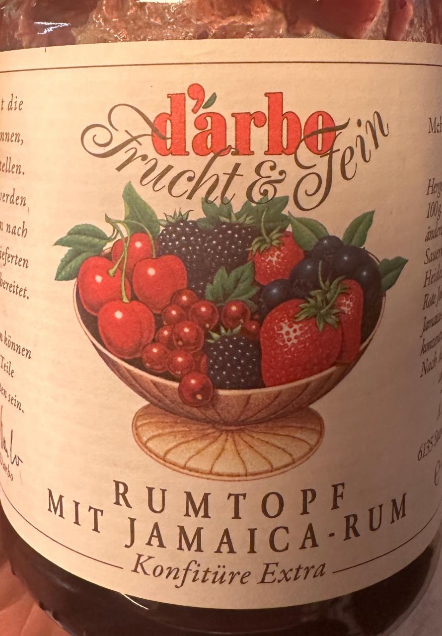 Fotografie - Rumtopf mit Jamaica-Rum Darbo