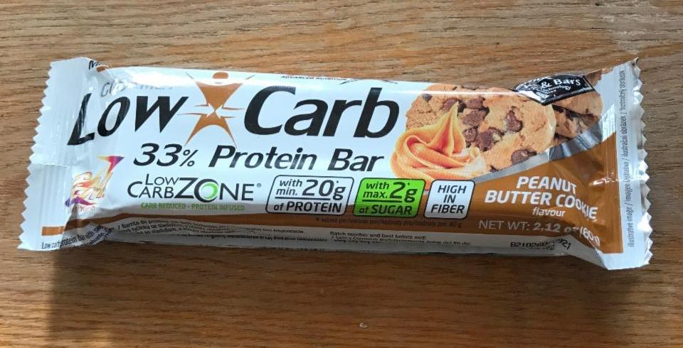 Fotografie - Low Carb 33 % Protein Bar Peanut butter Cookie Amix