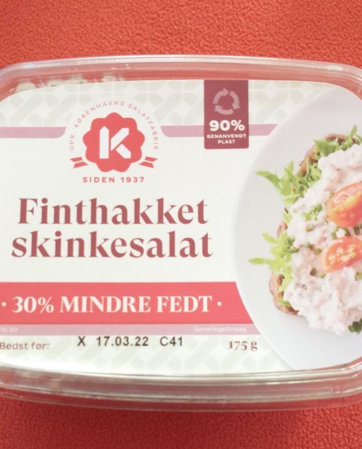 Fotografie - Finthakket skinkesalat