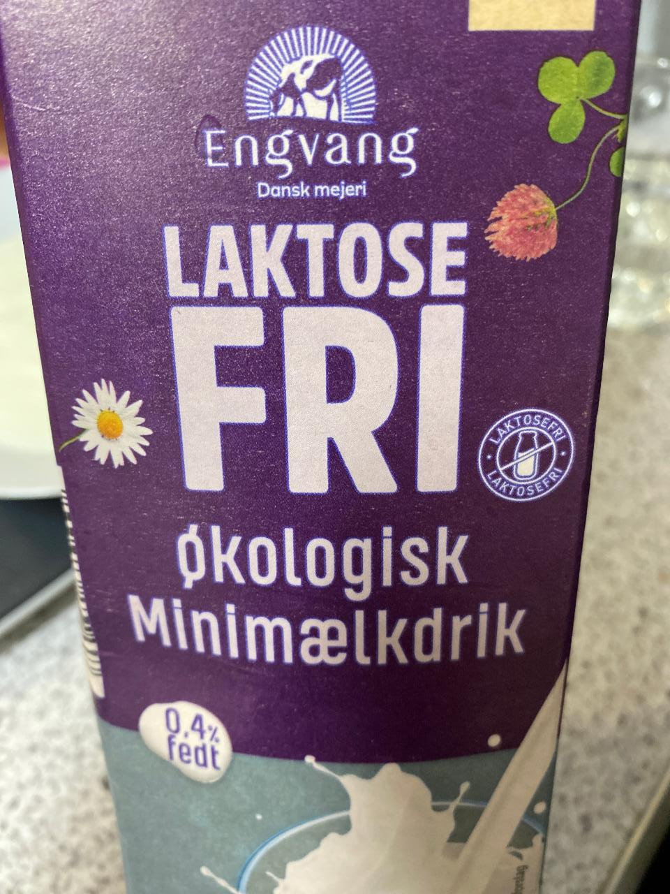 Fotografie - Laktosefri Økologisk Minimælkdrik Engvang