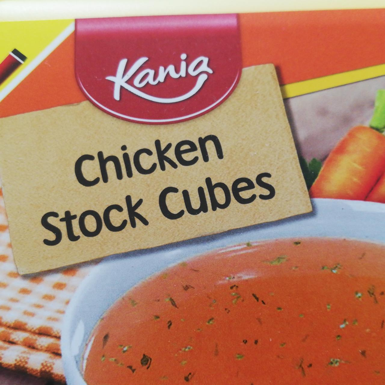 Fotografie - Chicken Stock Cubes Kania (hodnoty pre hotový bujón)