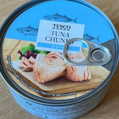 Fotografie - Tuna chunks in brine Tesco